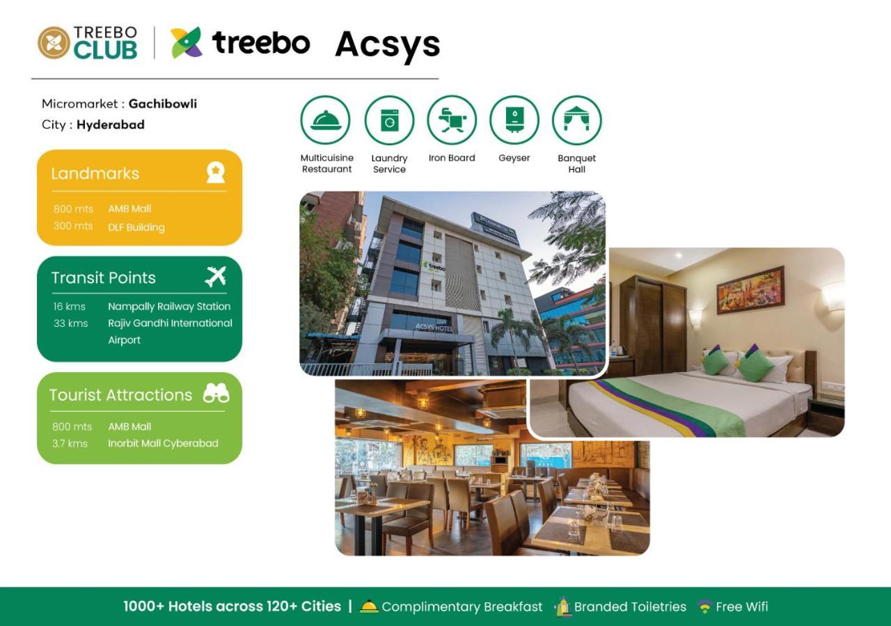 Treebo Acsys, Gachibowli Hotel Хидерабад Екстериор снимка